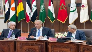 الرباط : زيارة رئيس المكتبة الوطنية الفلسطينية و السفير الفلسطيني بالمغرب لمقر الوكالة بالرباط