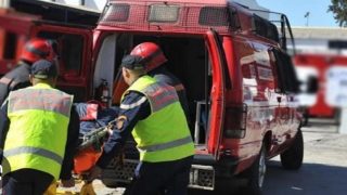 نجاة عامل بورش مطعم إسباني في طنجة بعد سقوطه من فوق خشبة.