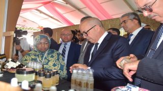 وزير الفلاحة يزور رواق المكتب الوطني للاستشارة الفلاحية على هامش مهرجان اللوز بتافراوت