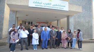 عامل إقليم الخميسات في زيارة تفقدية للحملة الطبية الجراحية بمستشفى القرب بتيفلت