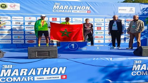 العداء المغربي ابن عين اللوح سليمان بونگاب يحصد الاخضر و اليابس ضمن ملتقى الماسترز لألعاب القوى بتونس