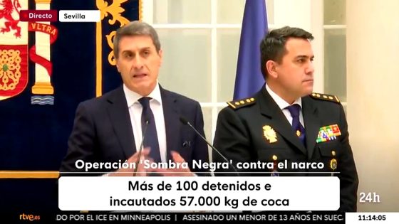 La DGSN contribue à l’opération “Sombra Negra” contre le trafic international de drogue