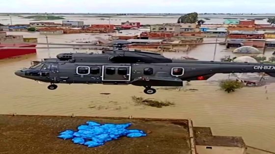 الدرك الملكي يتدخل جواً لإنقاذ محاصَري الفيضانات بالمرضية بإقليم سيدي قاسم