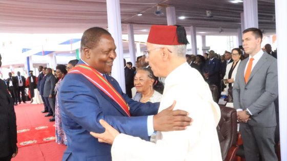 السيد راشيد الطالبي العلمي يمثل جلالة الملك في حفل تنصيب رئيس جمهورية إفريقيا الوسطى