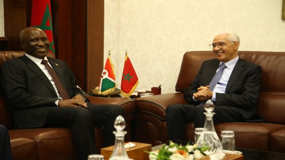 السيد الطالبي العلمي يجري مباحثات مع رئيس مجلس الشيوخ لجمهورية بوروندي