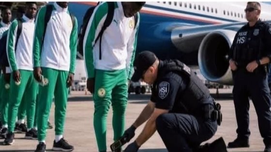امريكا تعيد تربية المنتخب السنغالي بعدما فعله بالمغرب ، تفاصيل تفتيش استثنائي صارم خضعت له بعثة السنغال 